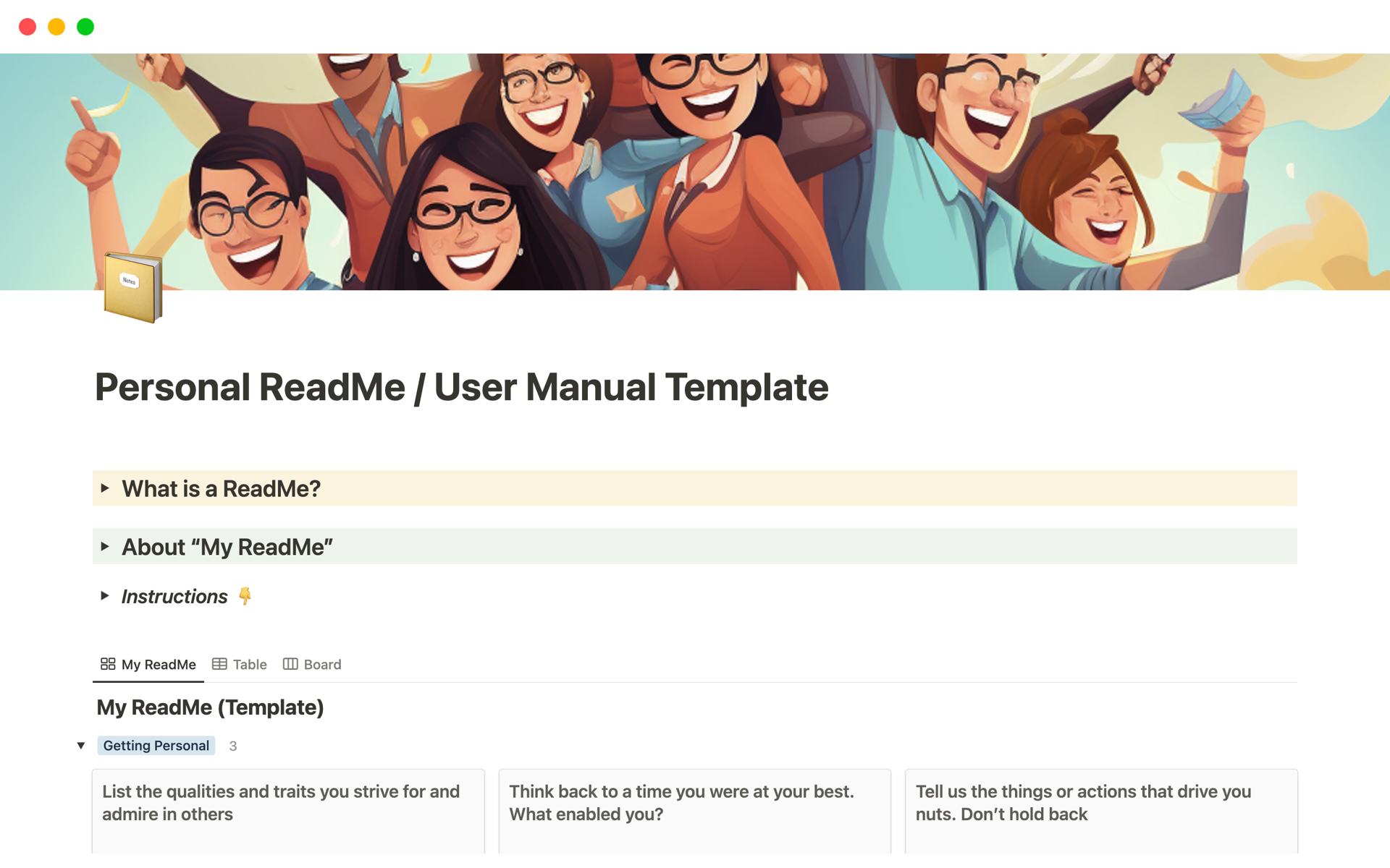 user manual template