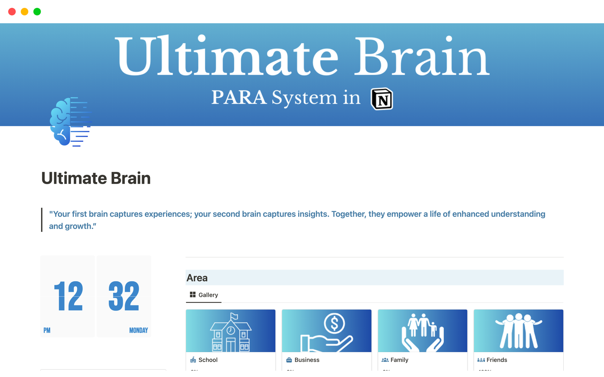 The Ultimate Second-Brain Notion Template Tasks, Notes, And, 58% OFF