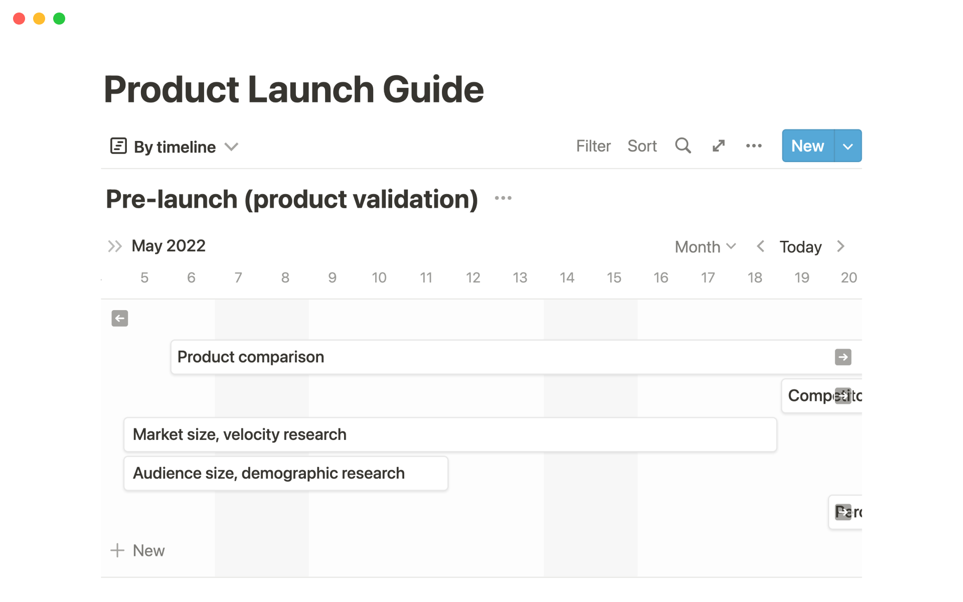 Notion Templates for Launch