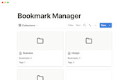 Notion Template Gallery Bookmark Manager