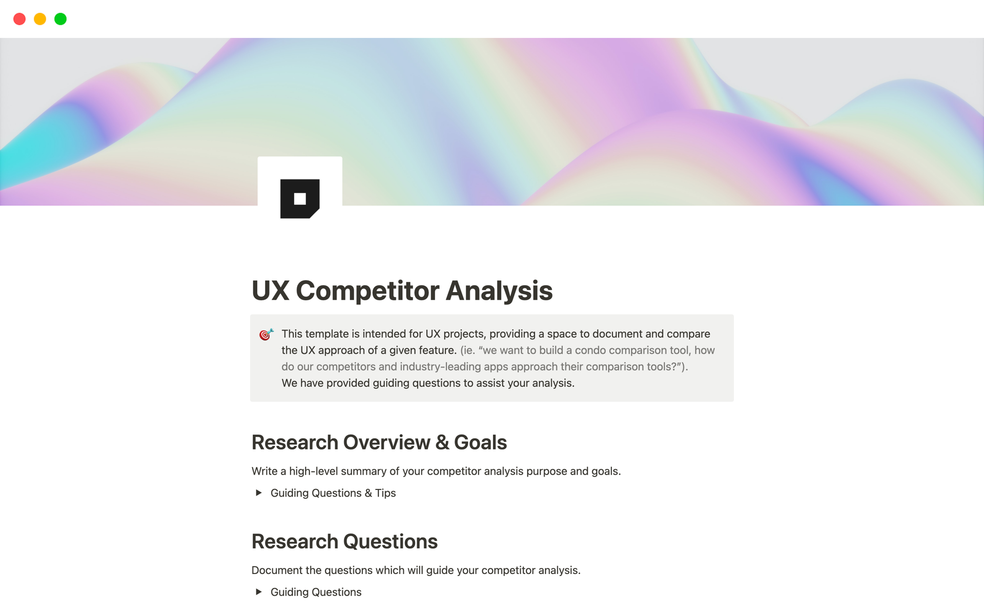 Approach Competitive Analysis Like a User Researcher (with Template)
