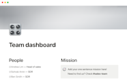 Notion Template Gallery Team Dashboard