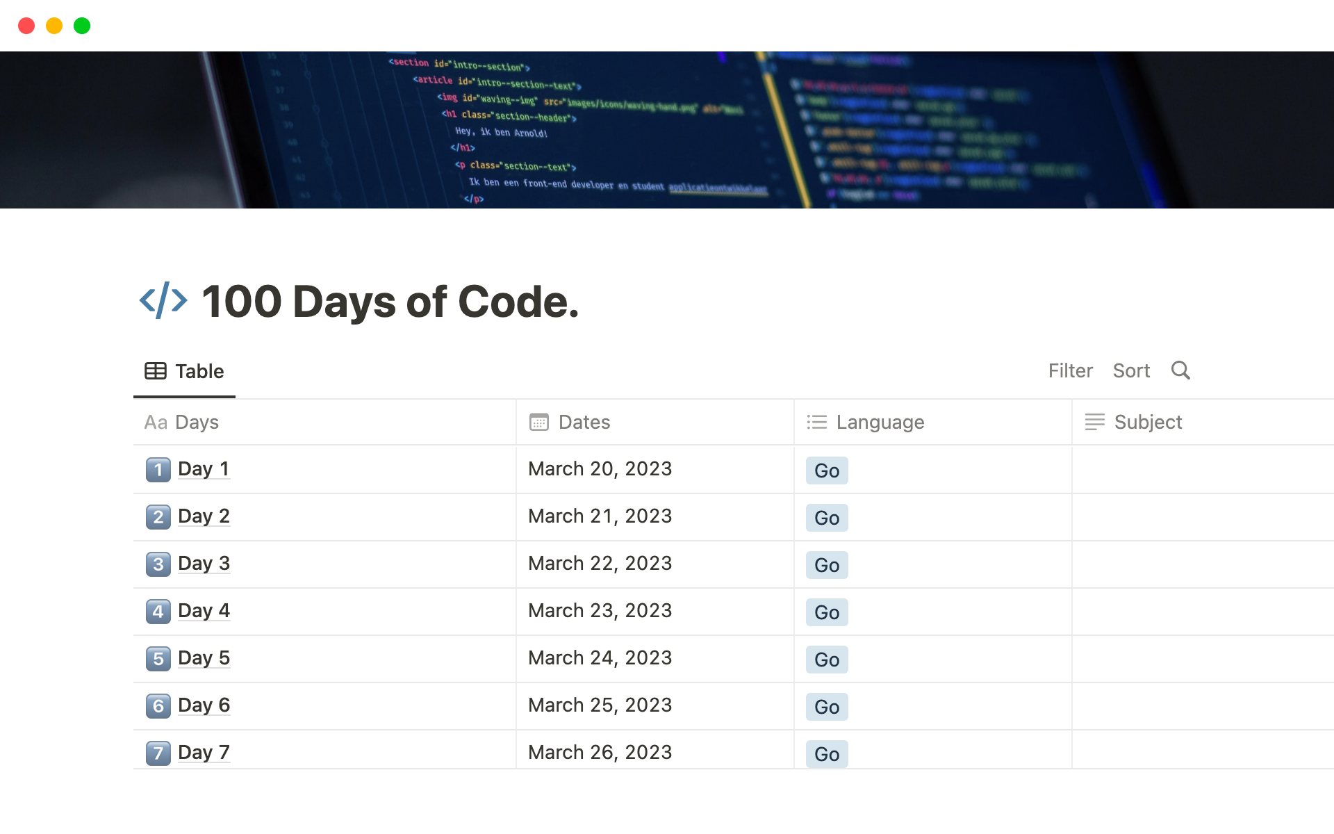 notion-template-gallery-100-days-of-code