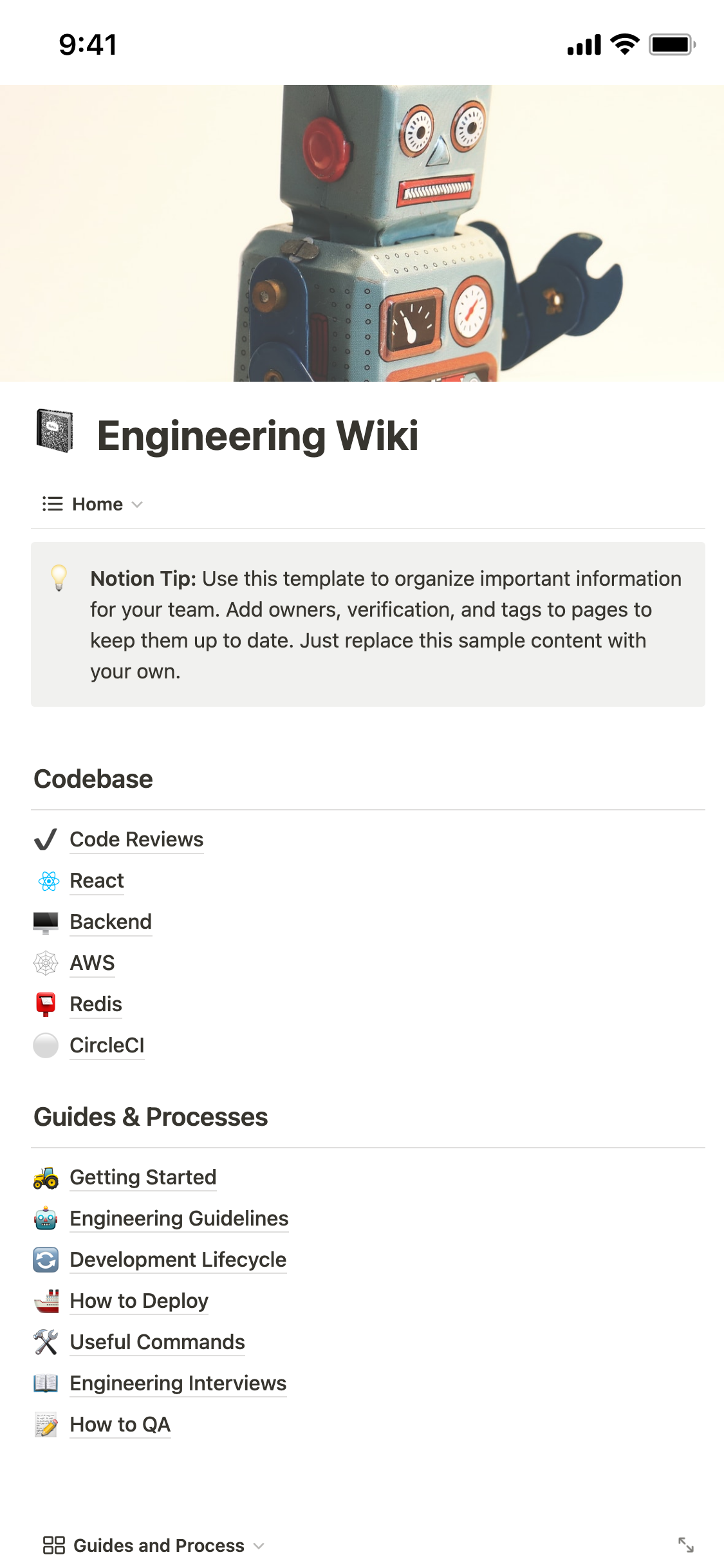 Best Wiki Templates from Notion