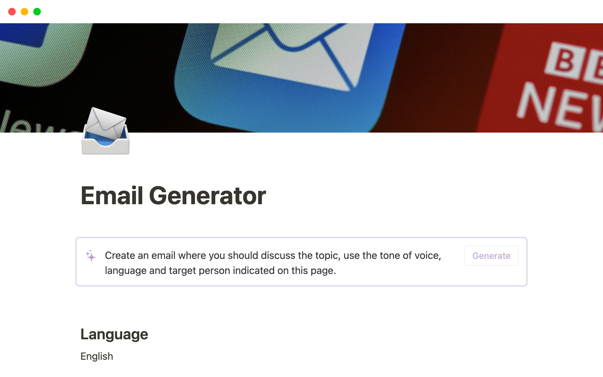 Email Generator, Email Maker, Email Creator