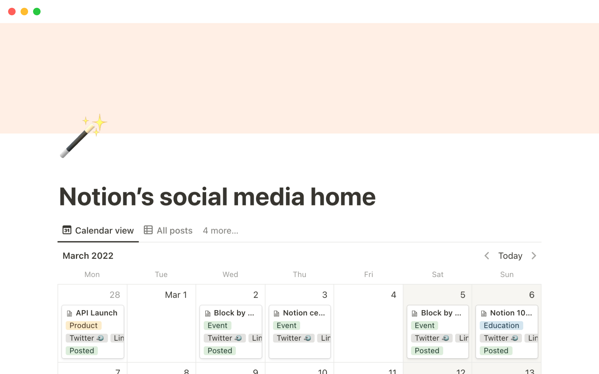 Notion Social Media Kit | Notion Template, Notion Dashboard, Notion