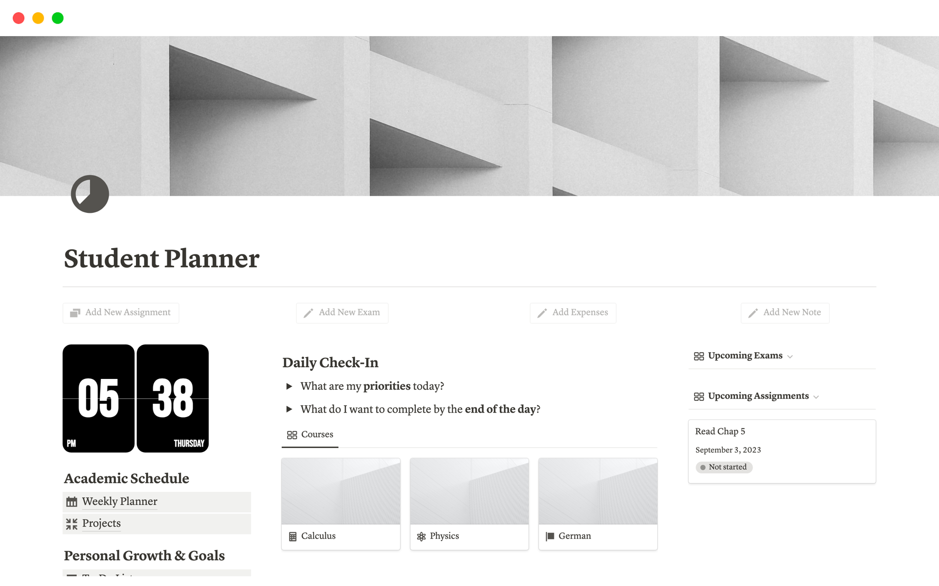 Minimalist Planner Kit