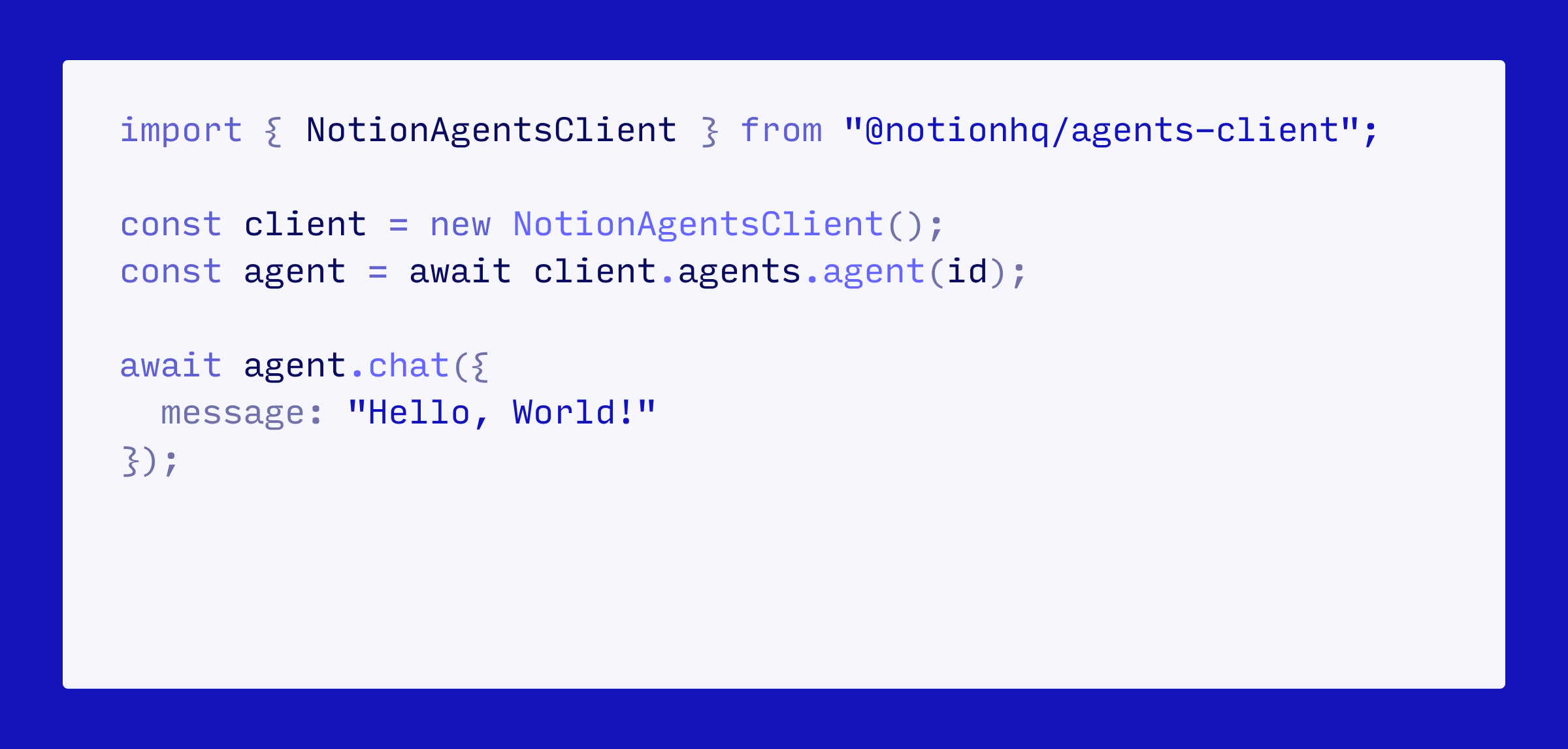 Use your Notion Agents in any app