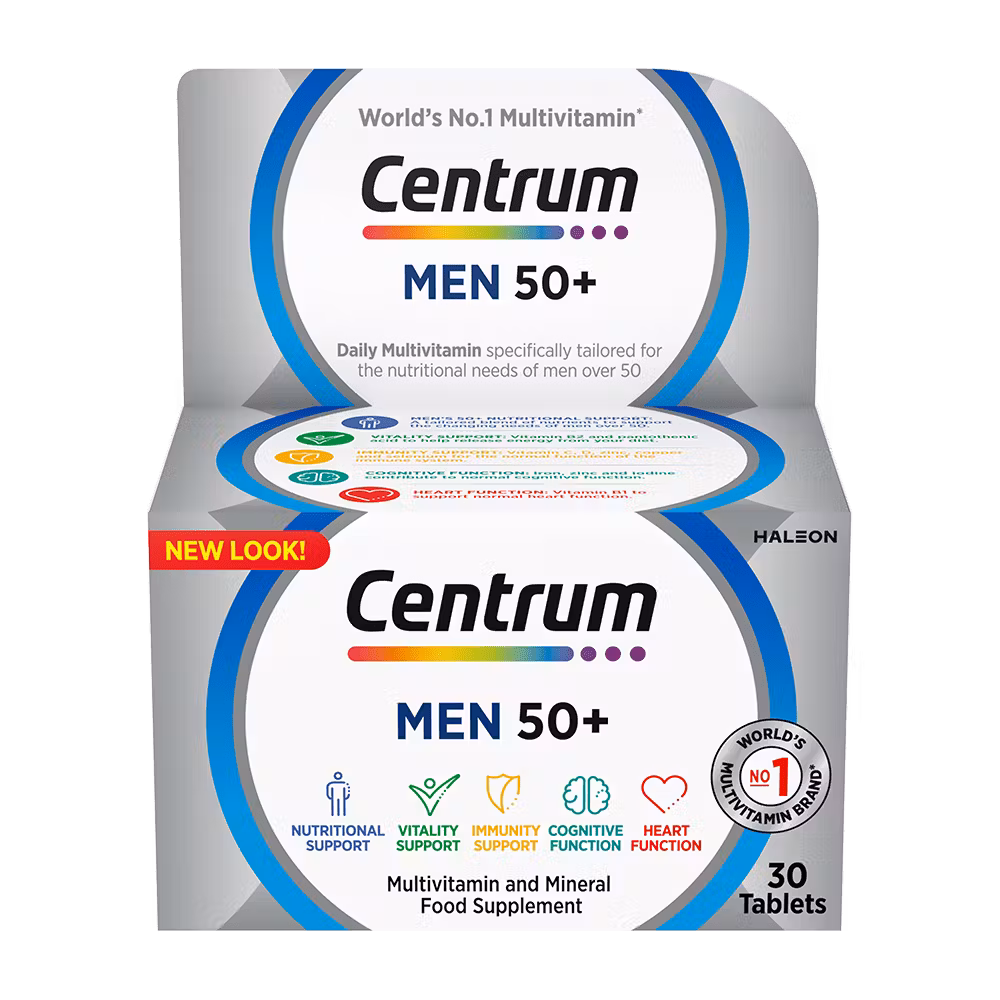  Box of centrum men 50+ multivitamins