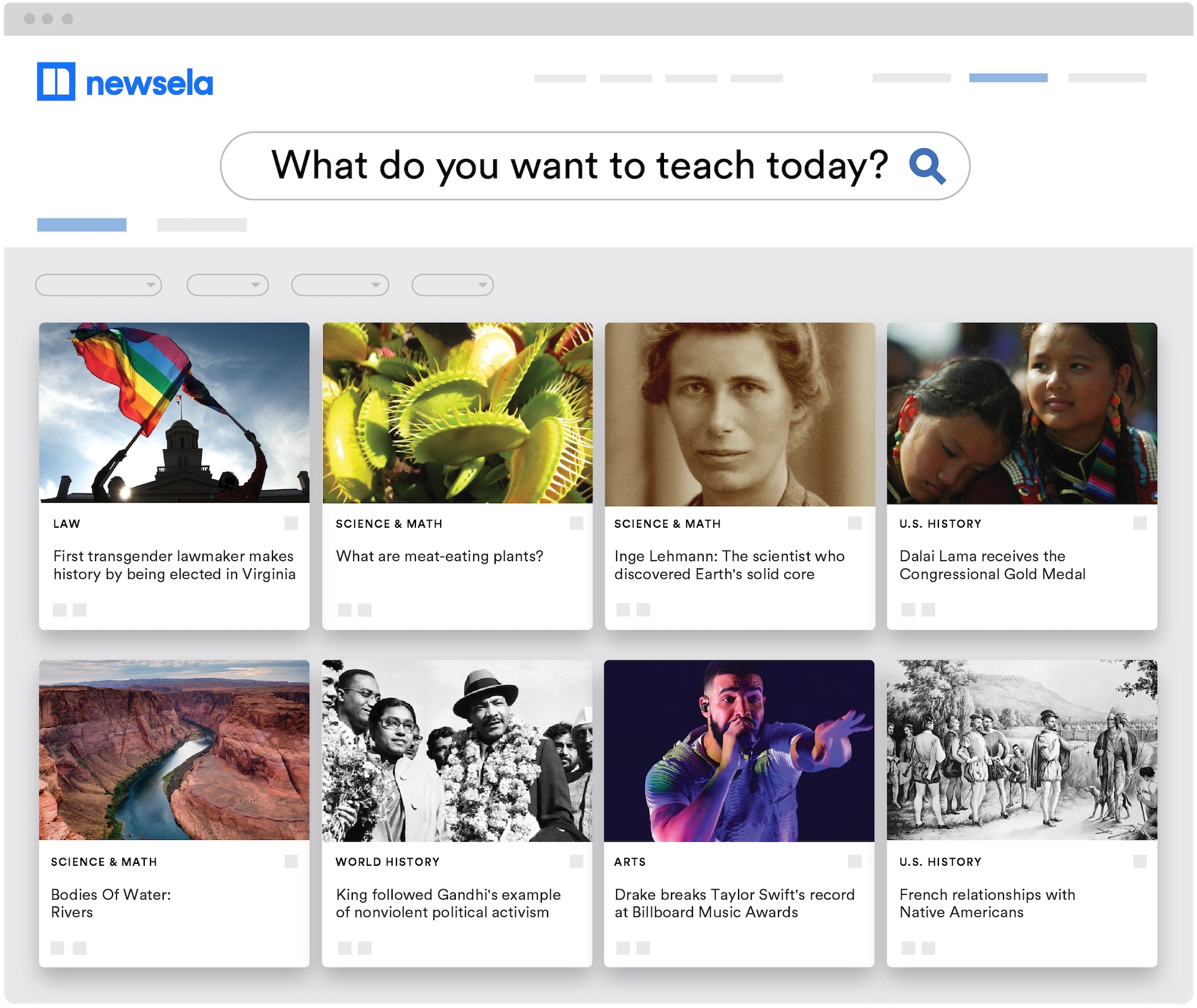 Online Education Platform For Content K 12 Curriculum Newsela