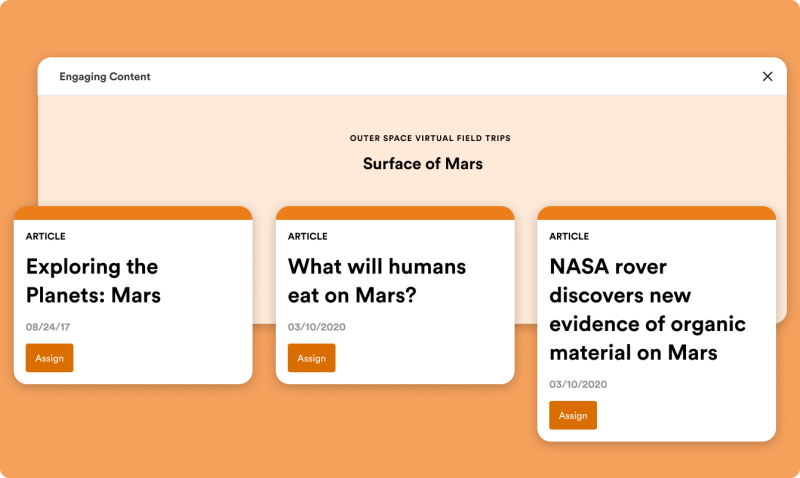 Enhance and support the materials you have in place with content aligned to top science resources.