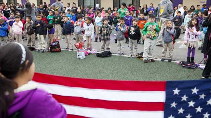 PRO CON- Standing for the Pledge of Allegiance