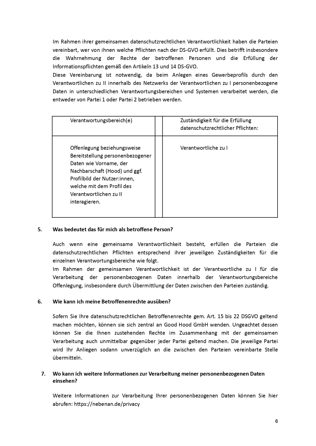 Anlage 4 Muster Informationen nach Art.26 Teil2