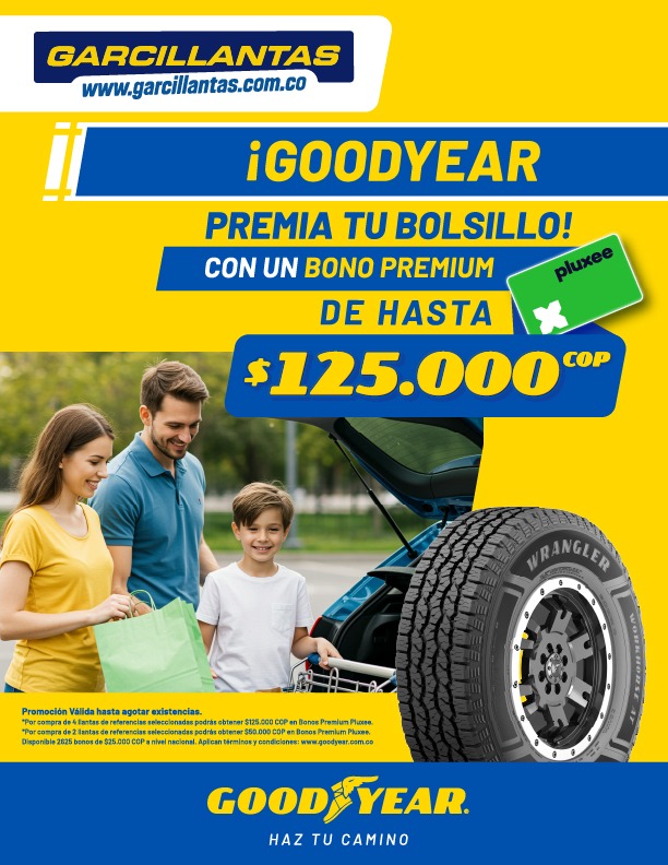¡En Julio Goodyear premia tu bolsillo!