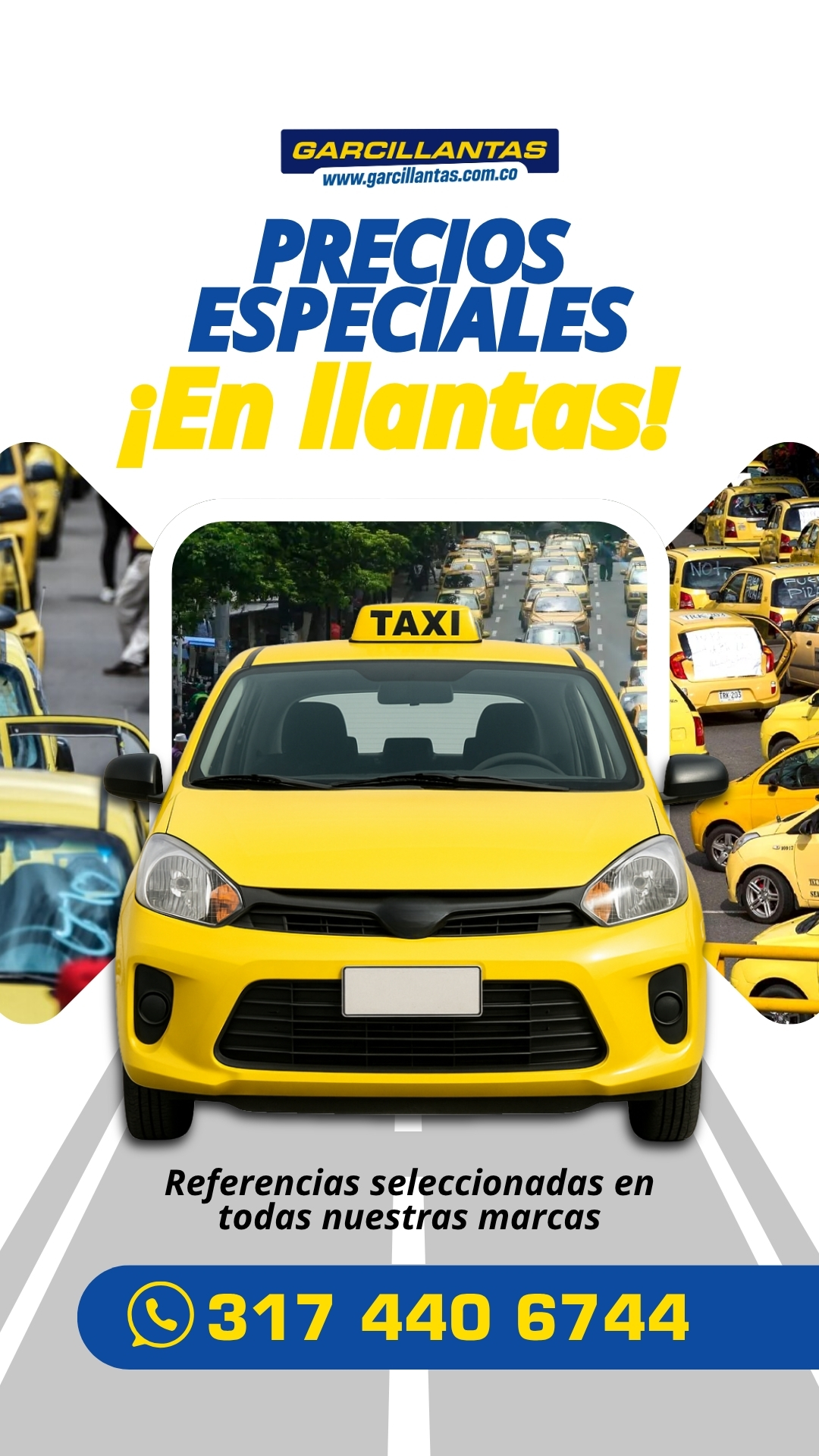 ¡Taxis siempre en ruta, llantas siempre al mejor precio!