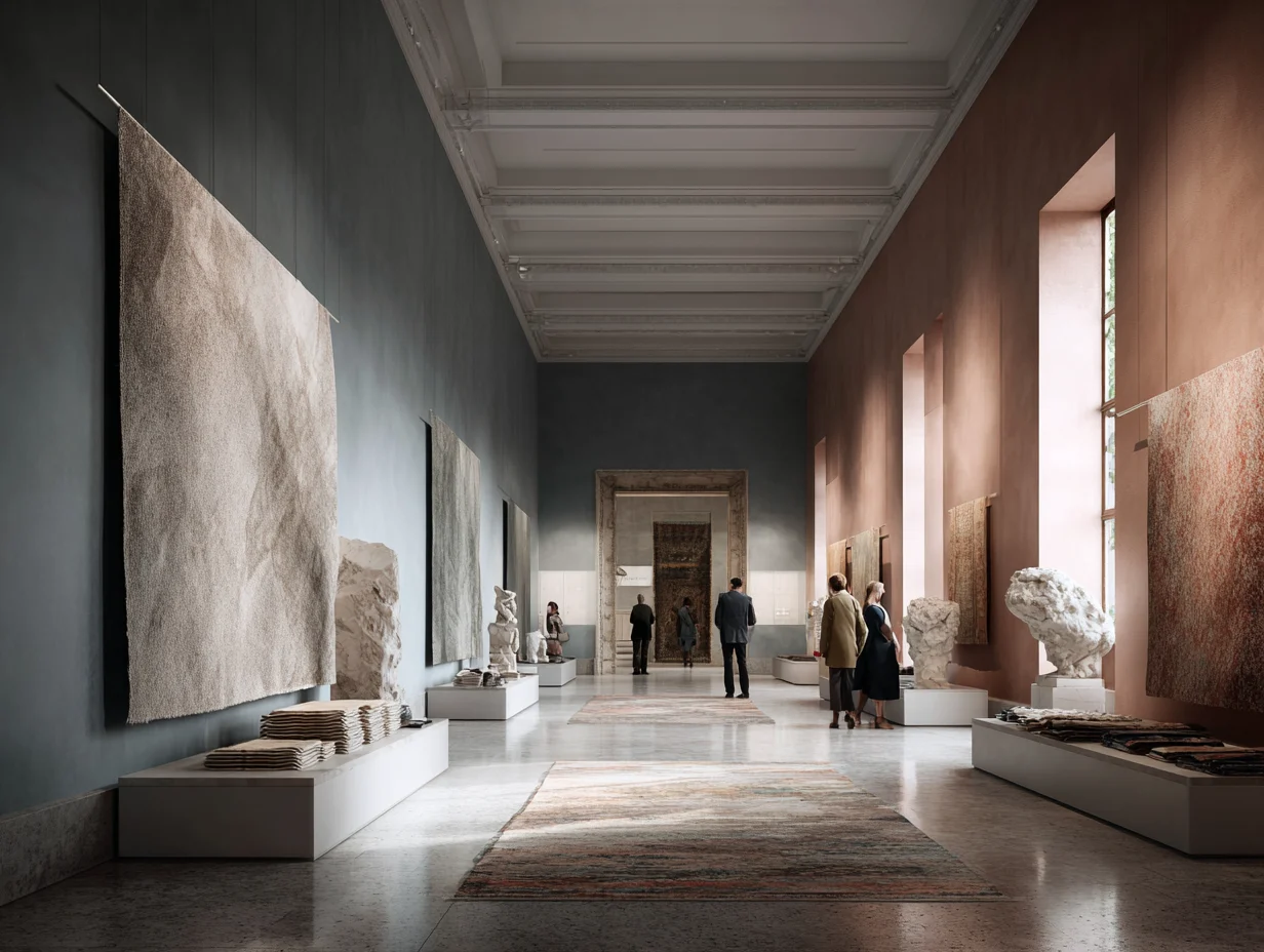 tæpper kunstmuseum marmor udstilling