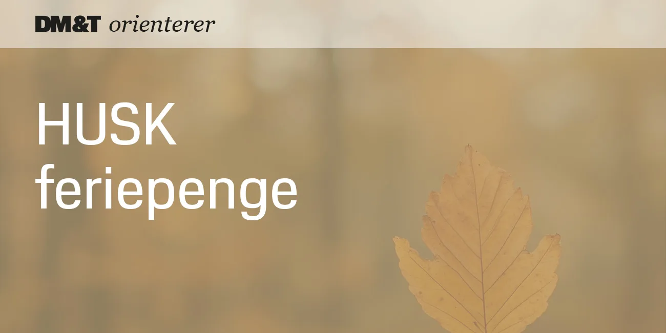 DM&T orienterer feriepenge 1300x650px