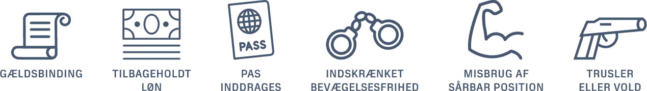tvangsarbejde ikoner