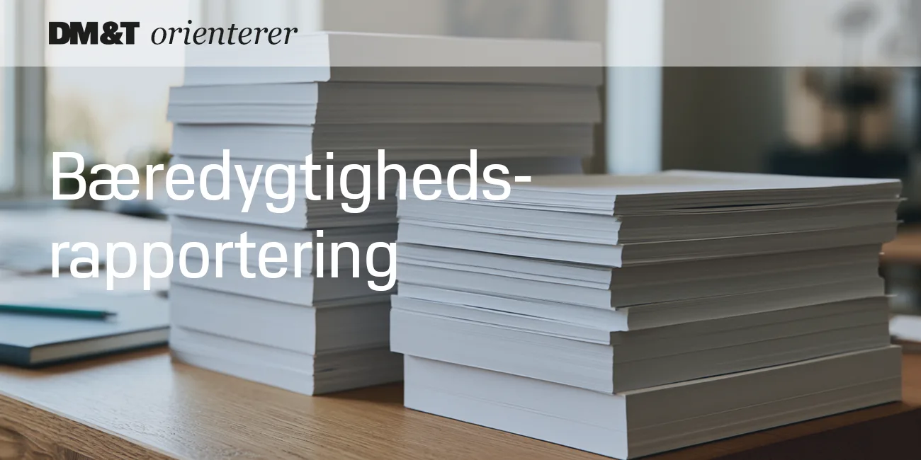 Nye forenklede standarder for bæredygtighedsrapportering kan bruges fra 2026 1300x650px