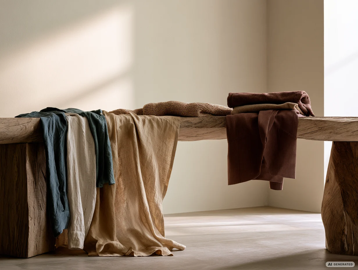 footer dmt premium editorial still life of beautifully textile ai generated