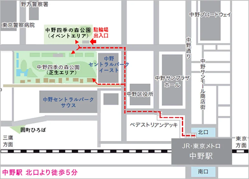 中野フェス地図