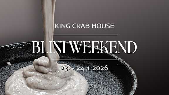 king crab blini
