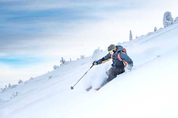 Levi ski resort rinteet arto ape majava February2021 4249