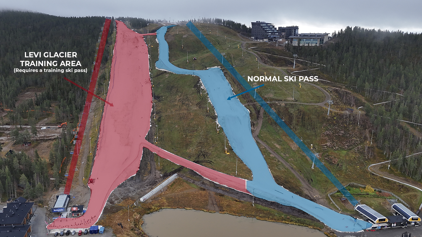 Training Area and Public Slope on the Front Slopes, October 6–November 20
