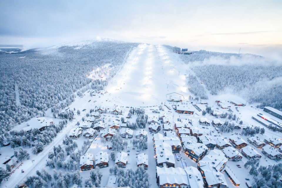 Levi keskusta drone ilmakuva