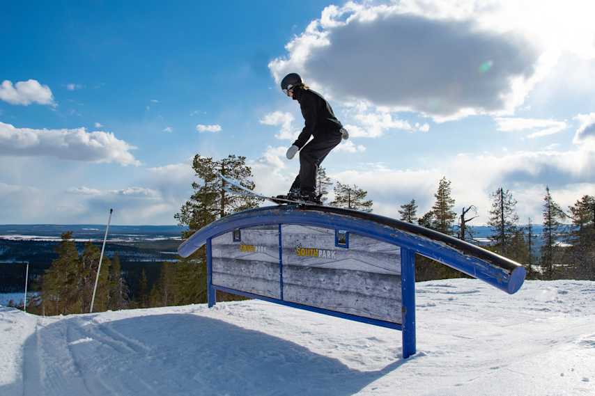 levi ski resort snowpark
