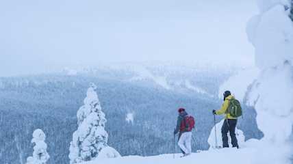 snowshoeing