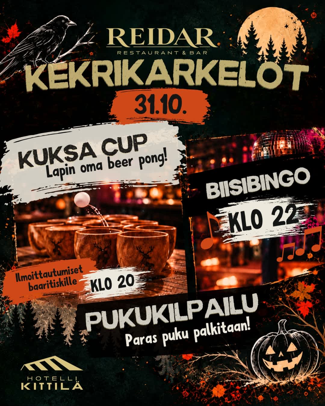 Kittilän hotelli Kekrikarkelot