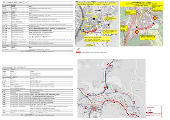 Ruskamaraton 2026 liikenne