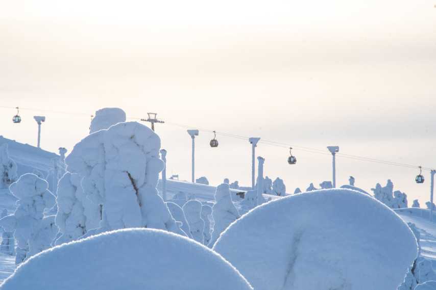 levi ski resort february