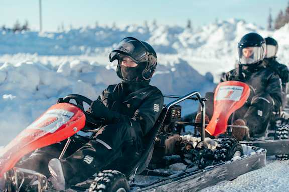 Group driving icecarting