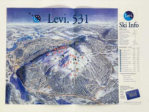 Levi lamainvestointien jälkeen 1996 Levi Ski Resortin arkisto