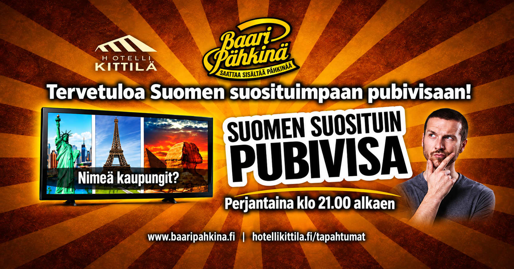 Suomen suosituin pubivisa Kittilässä
