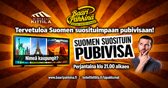 Suomen suosituin pubivisa Kittilässä