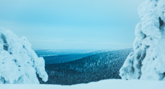 Kaamos talvi lumi hanki