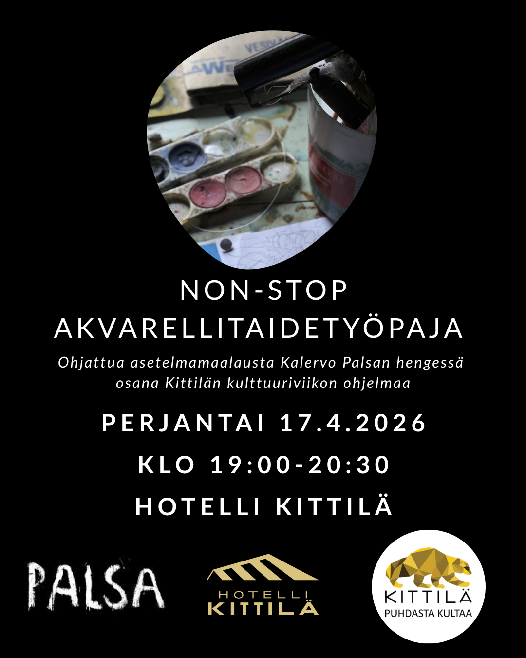 NON STOP -TAIDETYÖPAJA PALSAN HENGESSÄ