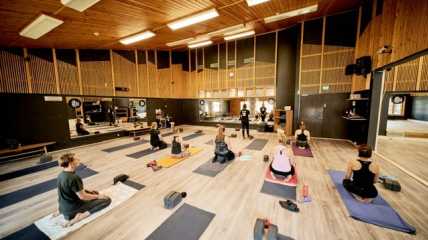 yoga indoors