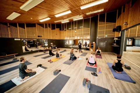 yoga indoors