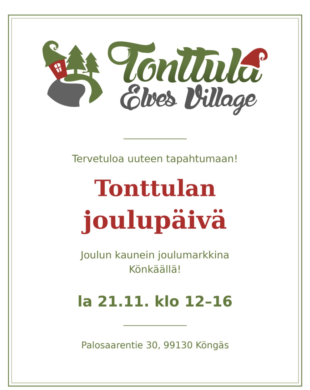 tonttula joulumarkkina