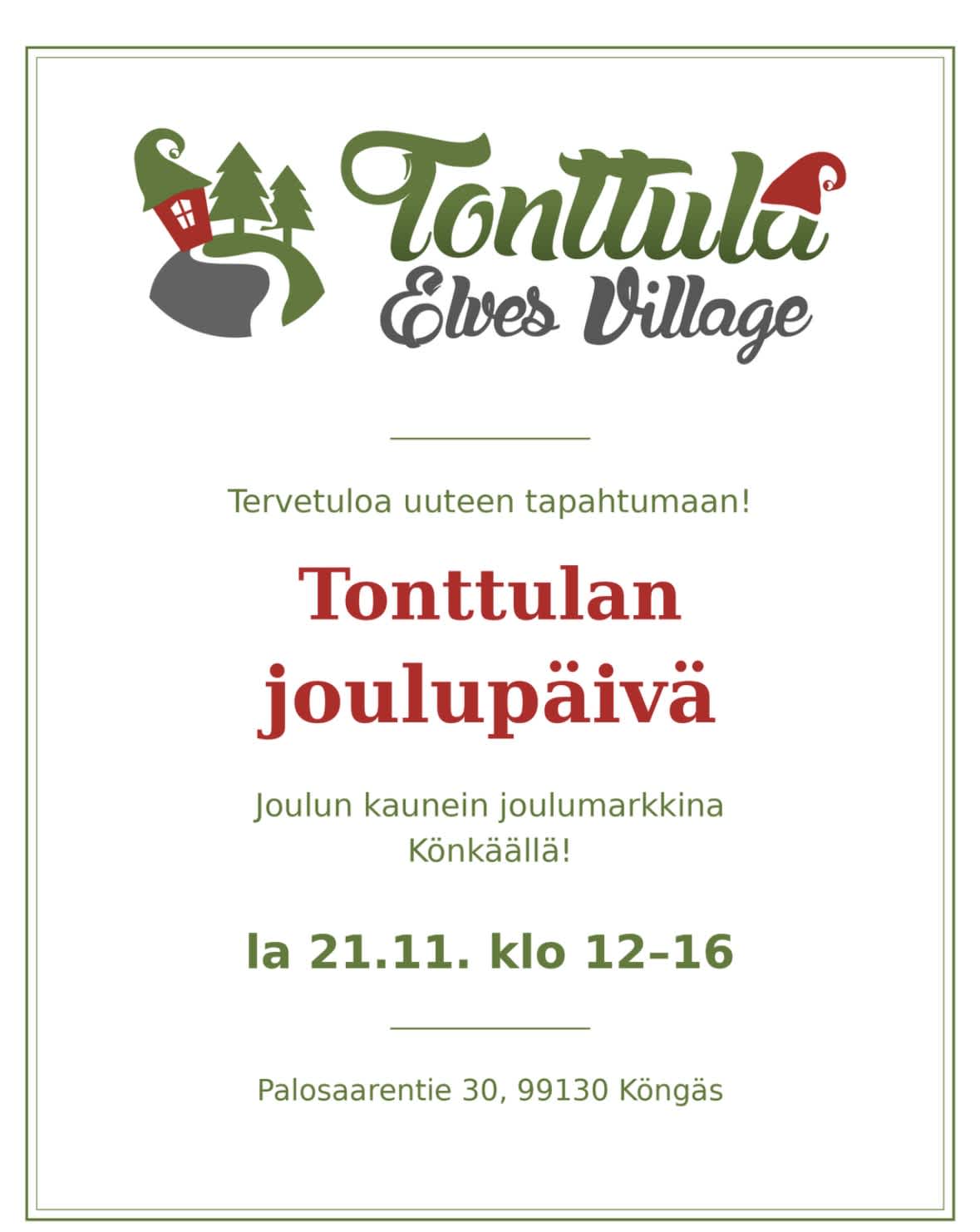 tonttula joulumarkkina