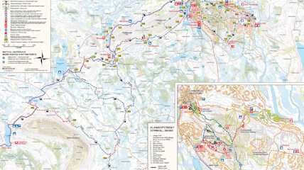 Levin maastopyöräilyreittikartta