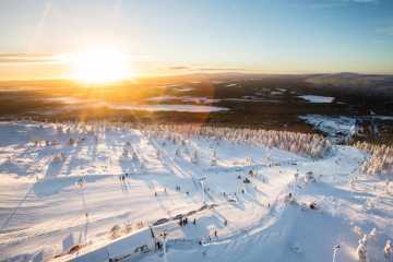 Audi Fis Ski World Cup Slope Levi, Lapland, drone