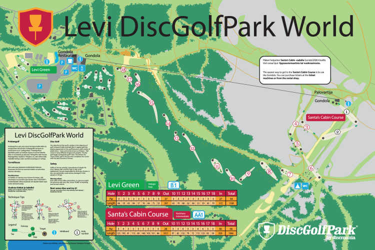 lsr frisbeegolf kartta