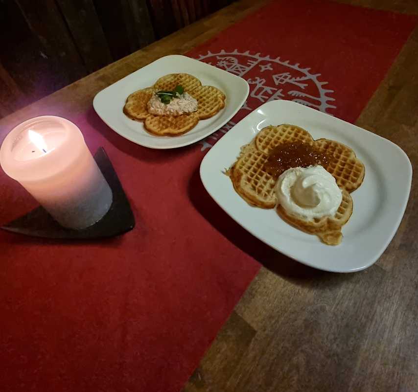 vohvelit riihi latukahvila