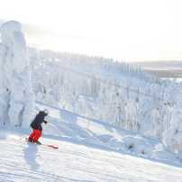 levi ski resort february