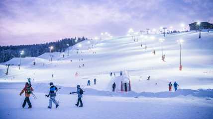 Levi ski resort main / front slopes 